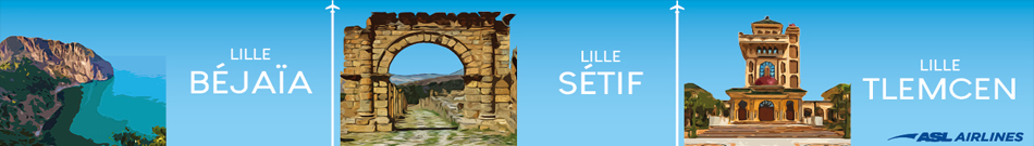 ASL Airlines : Tlemcen, Béjaa, ¨Sétif